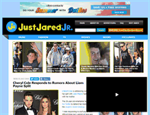 Tablet Screenshot of justjaredjr.com